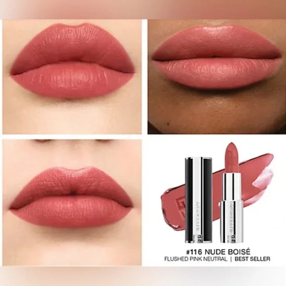 GIVENCHY Mini Le Rouge Lipstick Set Rouge Interdit/ Carmin Escapin/ Rouge Grainé/ Rouge Infusé 4 X 0.05 oz/ 1