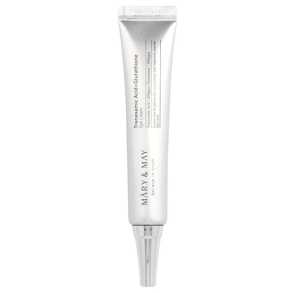 Mary & May Tranexamic Acid + Glutathione Eye Cream 30g – Soin Contour des Yeux Éclat & Anti-Cernes