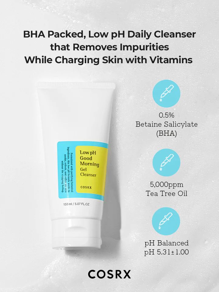 COSRX – Low pH Good Morning Gel Cleanser – 150 ml
