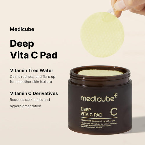 Medicube Deep Vita C Pad – Pads Toniques Éclat & Anti-Taches