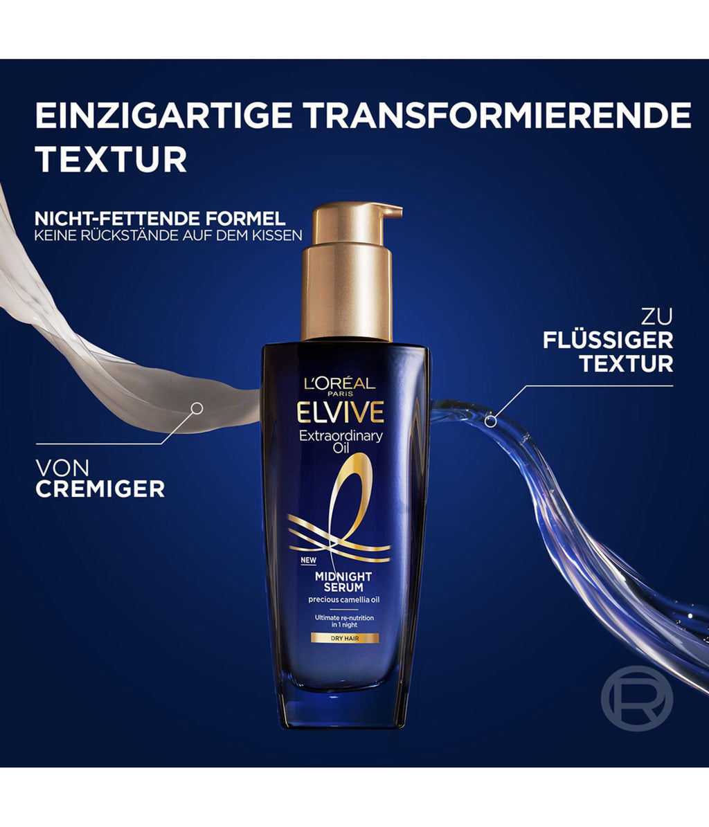L’Oréal Paris Elvital Öl Magique Midnight Serum – Sérum de Nuit pour Cheveux