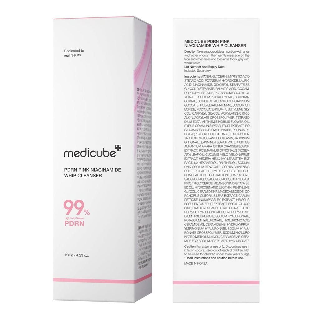 Medicube PDRN Pink Niacinamide Whip Cleanser 120G