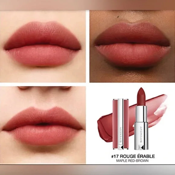 GIVENCHY Mini Le Rouge Lipstick Set Rouge Interdit/ Carmin Escapin/ Rouge Grainé/ Rouge Infusé 4 X 0.05 oz/ 1