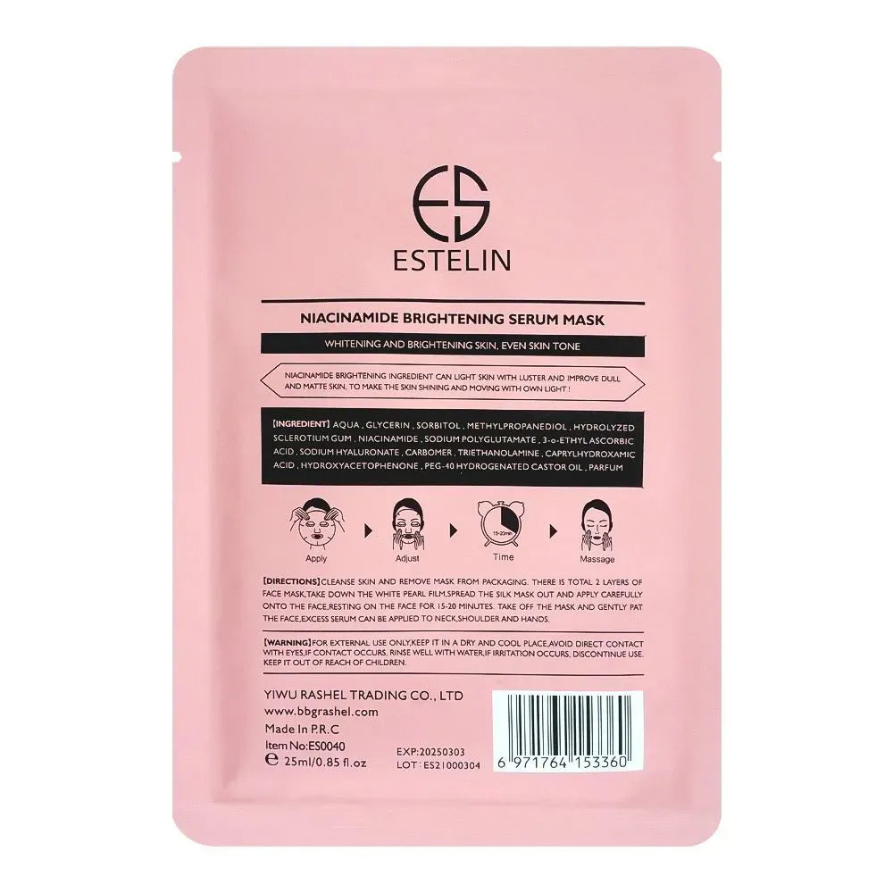 Estelin Niacinamide Brightening Serum Mask 25ml