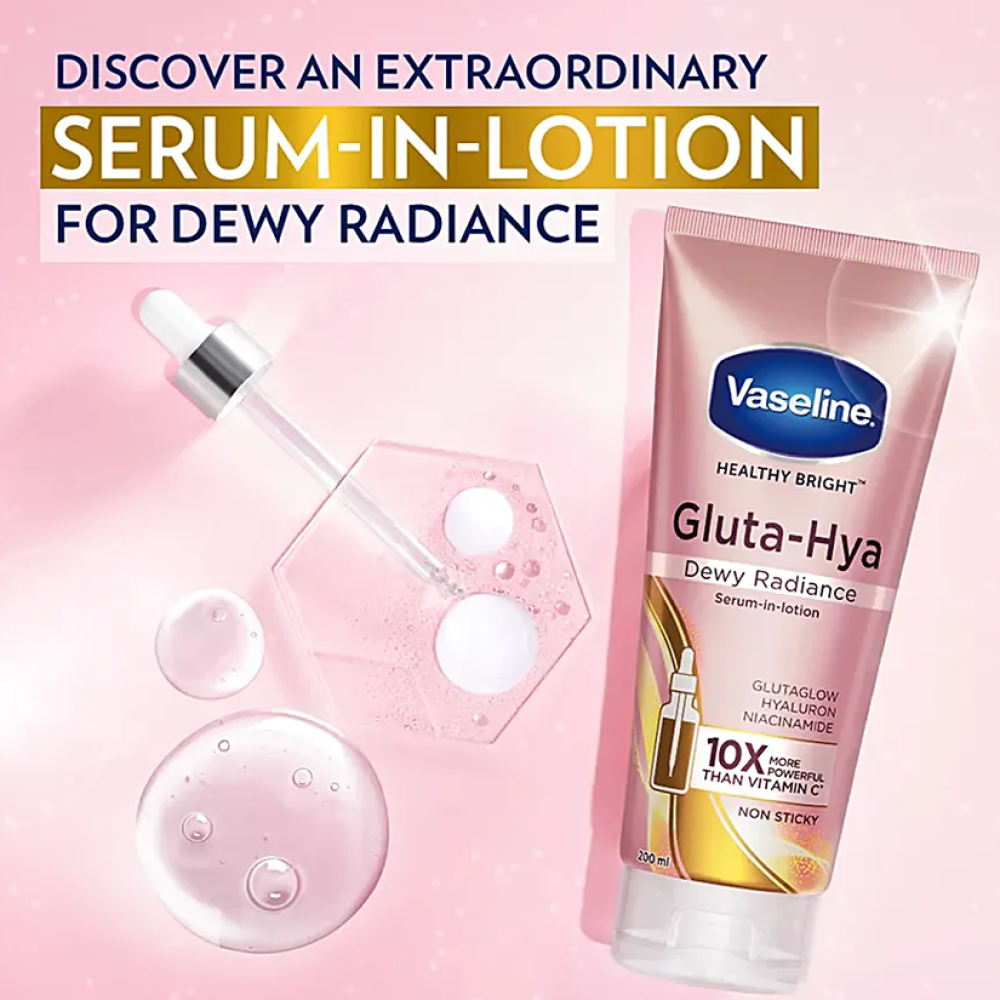 Vaseline Gluta-Hya Serum Burst Lotion 330ml – Lotion Éclaircissante & Hydratation Intense