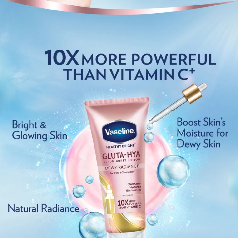 Vaseline Gluta-Hya Serum Burst Lotion 330ml – Lotion Éclaircissante & Hydratation Intense