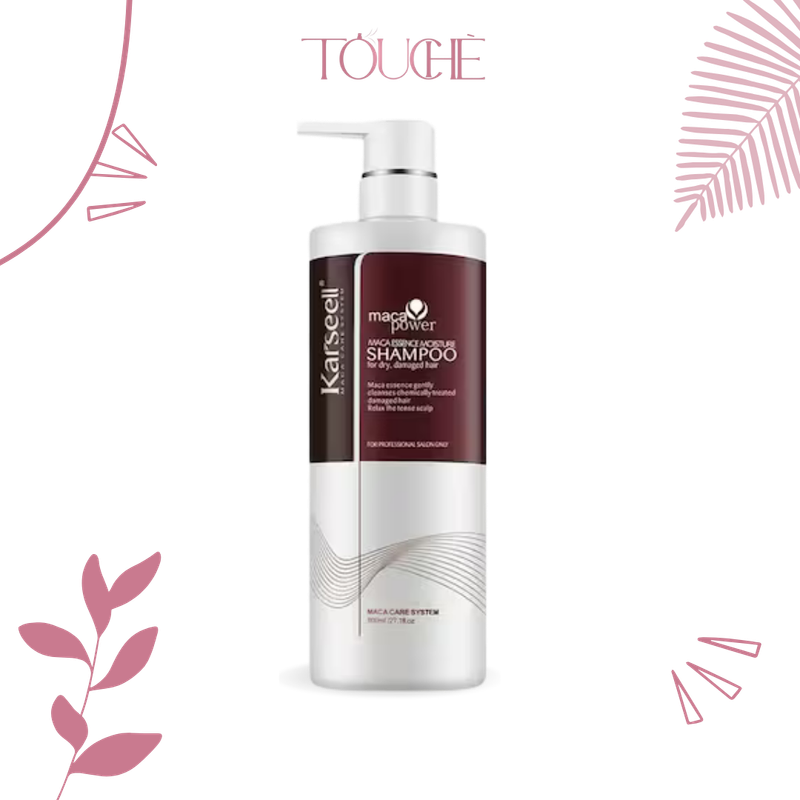 Karseell Maca Moisture Shampoo 500ml – Shampoo Hydratant & Réparateur aux Extraits de Maca