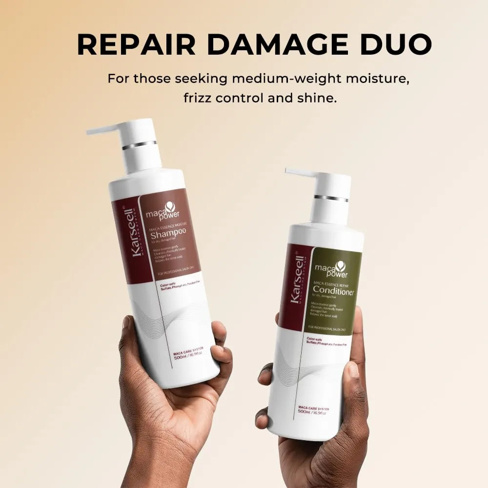Karseell Collagen Hair Shampoo & Conditioner Set – Duo Réparateur & Hydratant au Collagène