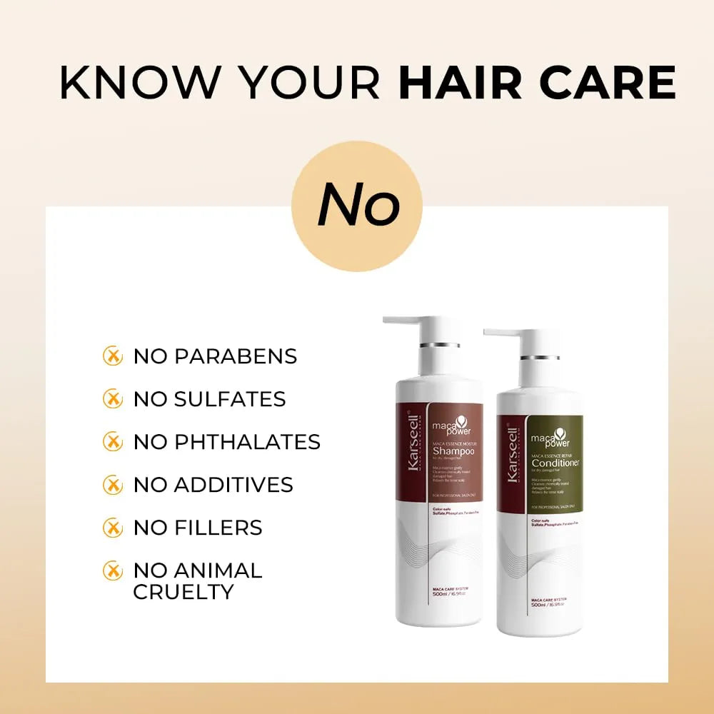 Karseell Collagen Hair Shampoo & Conditioner Set – Duo Réparateur & Hydratant au Collagène