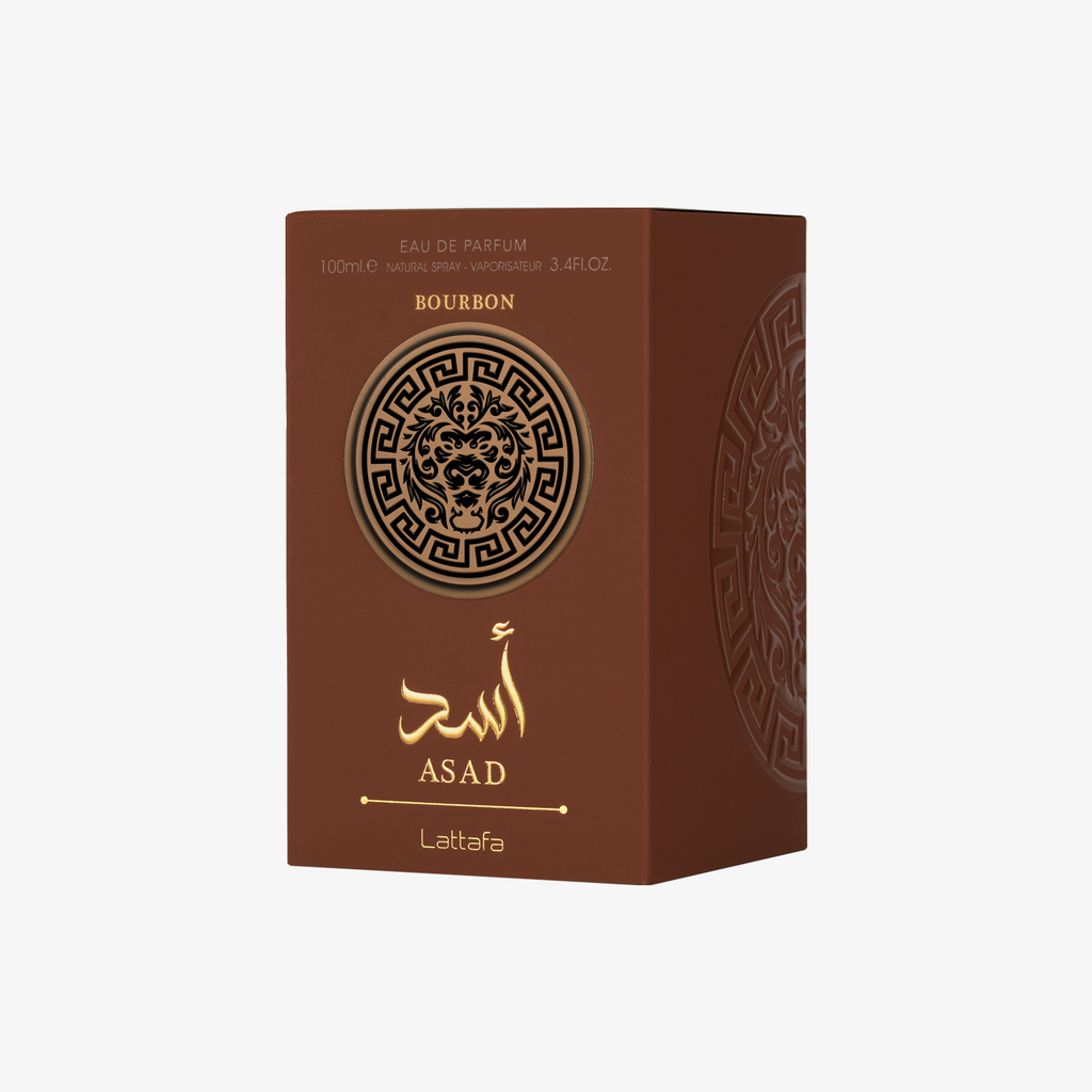 Lattafa Asad Bourbon Eau de Parfum – Parfum Unisexe Vanille Bourbon & Ambre 100ml