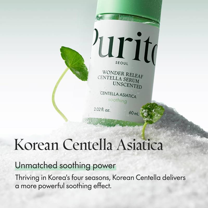 Purito Wonder Releaf Centella Serum – Sérum Apaisant et Réparateur 49% Centella Asiatica 60ml