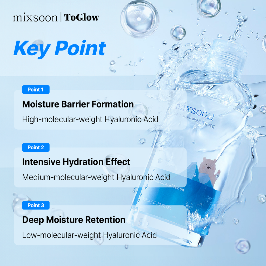 mixsoon Glacier Water Hyaluronic Acid Serum | Deep Hydration Serum with Glacier Water