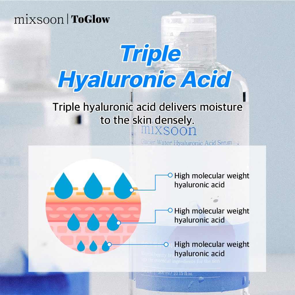 mixsoon Glacier Water Hyaluronic Acid Serum | Deep Hydration Serum with Glacier Water