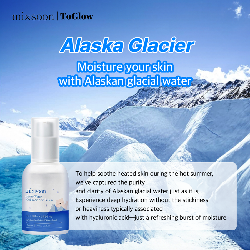 mixsoon Glacier Water Hyaluronic Acid Serum | Deep Hydration Serum with Glacier Water