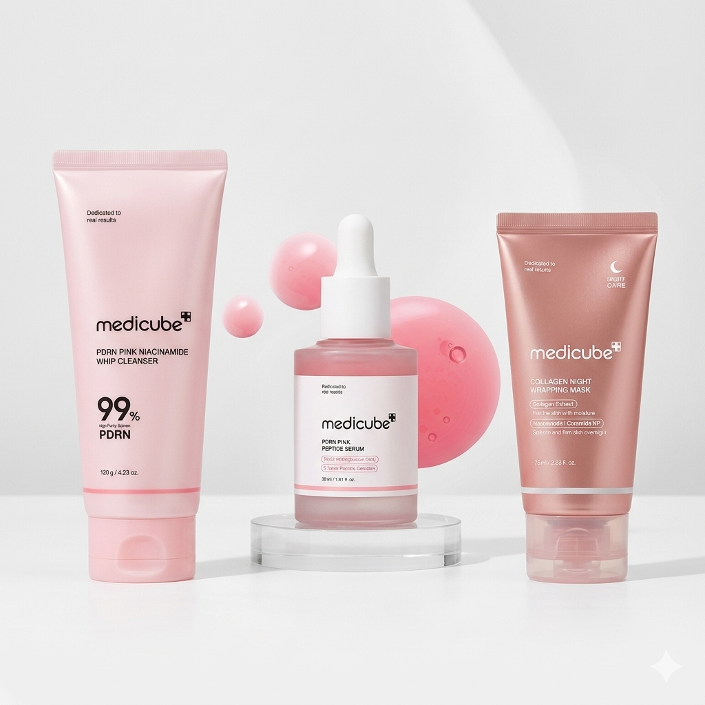Pack Éclat & Anti-Âge Global : Routine Rose PDRN & Collagène