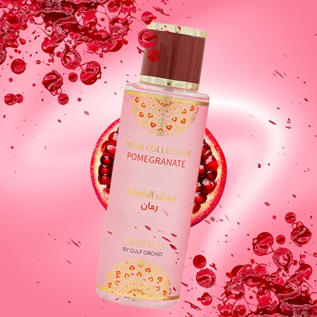 Musk Collection Body Mist Pomegranate 250 ml – Brume Parfumée pour le Corps