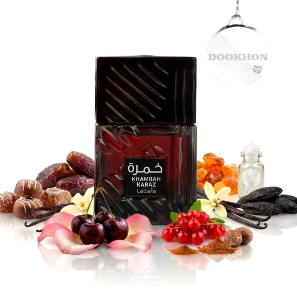 Lattafa Khamrah Karaz Eau de Parfum 100 ml – Parfum Fruité et Gourmand
