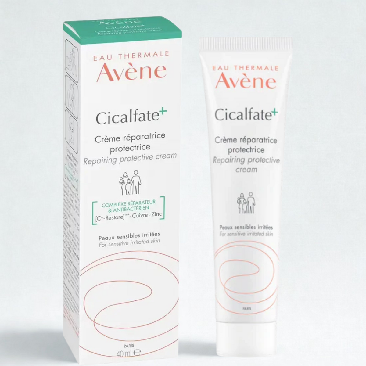Avène Cicalfate+ Crème Réparatrice Protectrice 40 ml – Soin Apaisant pour Peaux Sensibles